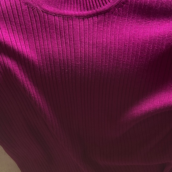 🎉HP🎉Liz Claiborne 100% SILK Turtleneck Sweater
Magenta  Petite Medium - Picture 4 of 4